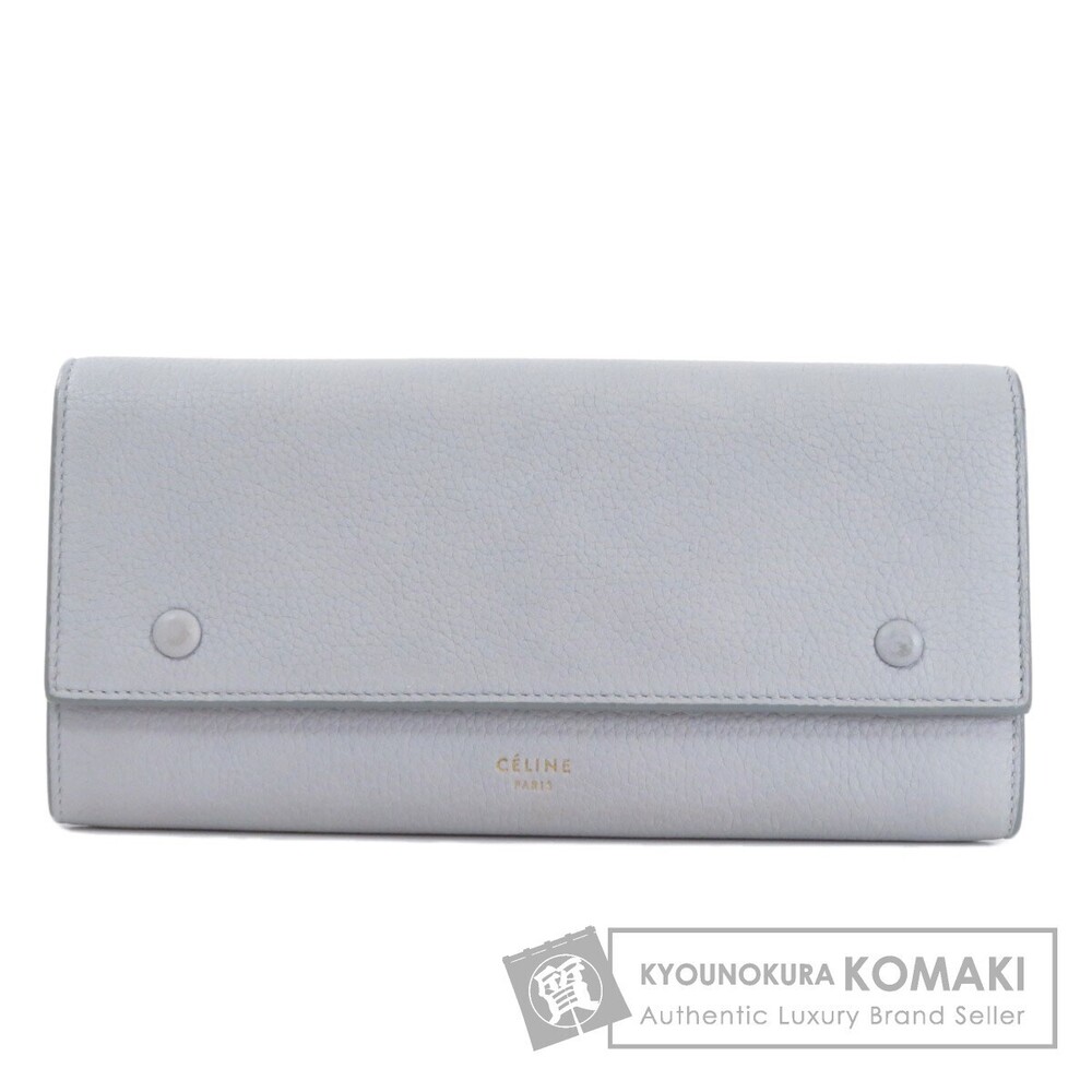Celine Flap Multifunction Long Wallet Calfskin Leather